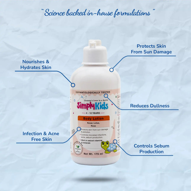 Kids Body Lotion | Deep Hydration & Nourishment | 4-12 Years