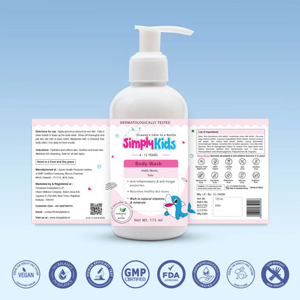 Kids Body Wash | Efficacy Proven, Chemicals free | 4-12 Years