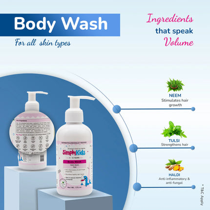 Kids Body Care Combo | Hydrates, Nourishes & Protects from Sun Damage | 4-12 Years