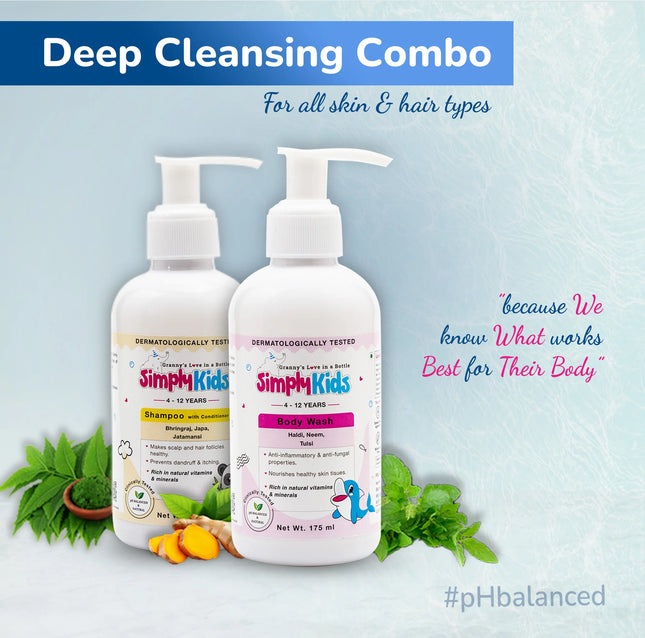 Kids Deep Cleansing Combo | Cleanses & Protects | 4-12 years