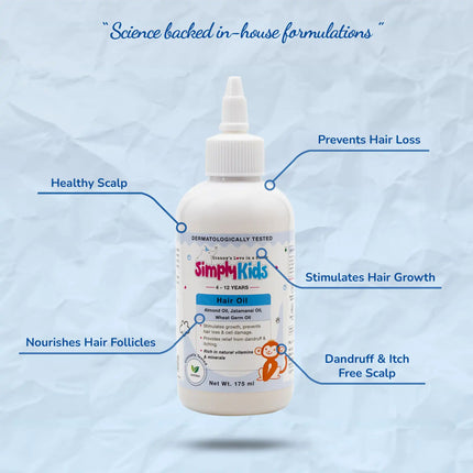 Kids Hair Oil | Strengthens, Hydrates & Protects | 4-12 Years