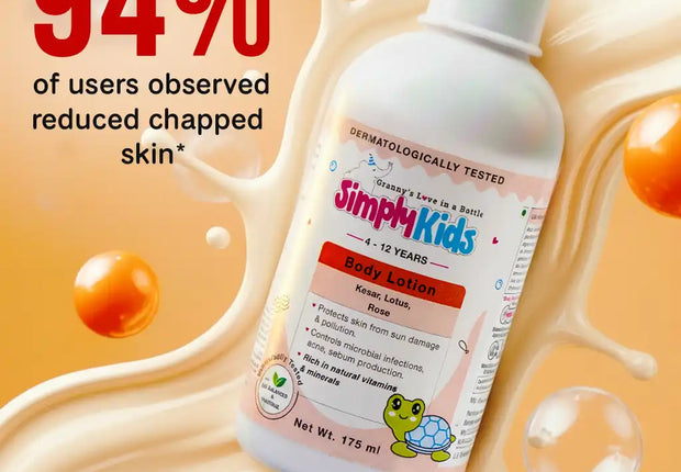 SimplyKids Deep Hydration Body Lotion (For Soft Skin, Itch Relief & Daily Moisture)
