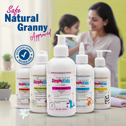 SimplyKids Nourishing Body Massage Oil (Muscle Relief & Deep Hydration)
