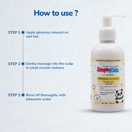 Kids 2-in-1 Shampoo & Conditioner | Toxin Free | 4-12 Years