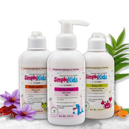 Kids Body Care Combo | Hydrates, Nourishes & Protects from Sun Damage | 4-12 Years