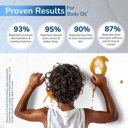 Kids Body Oil | Protects Skin from Sun Damage & Infections | 4-12 Years